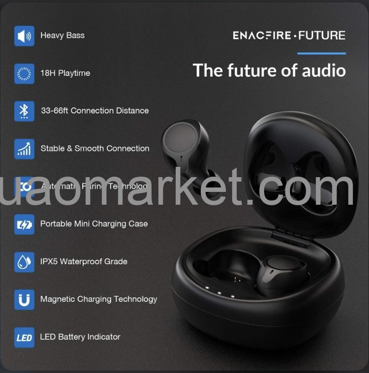 Enacfire future wireless Bluetooth earbud