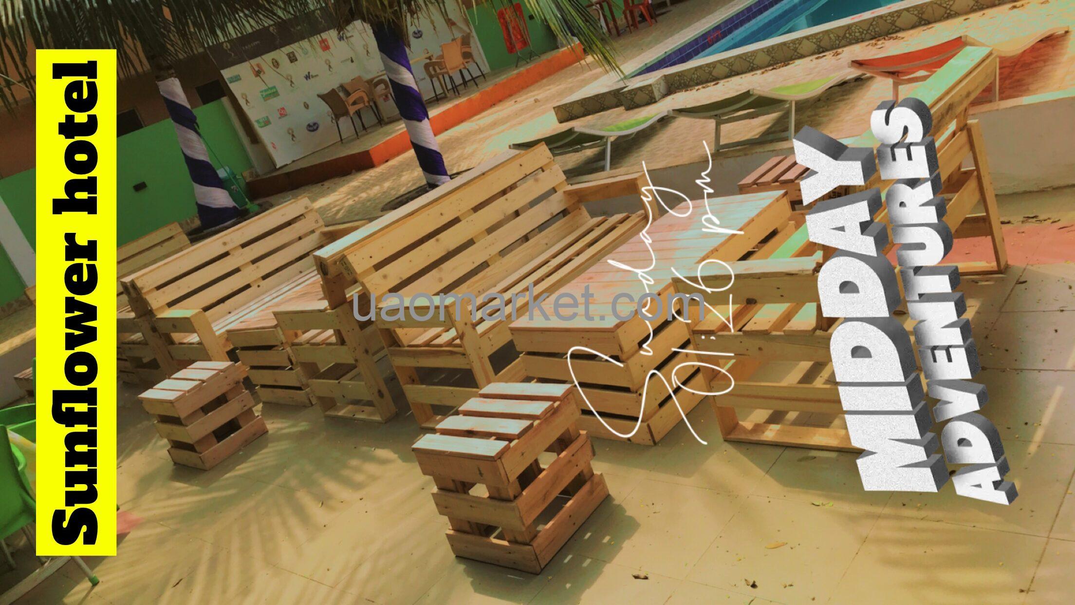 We use pallet and hard wood to create a beautiful thing